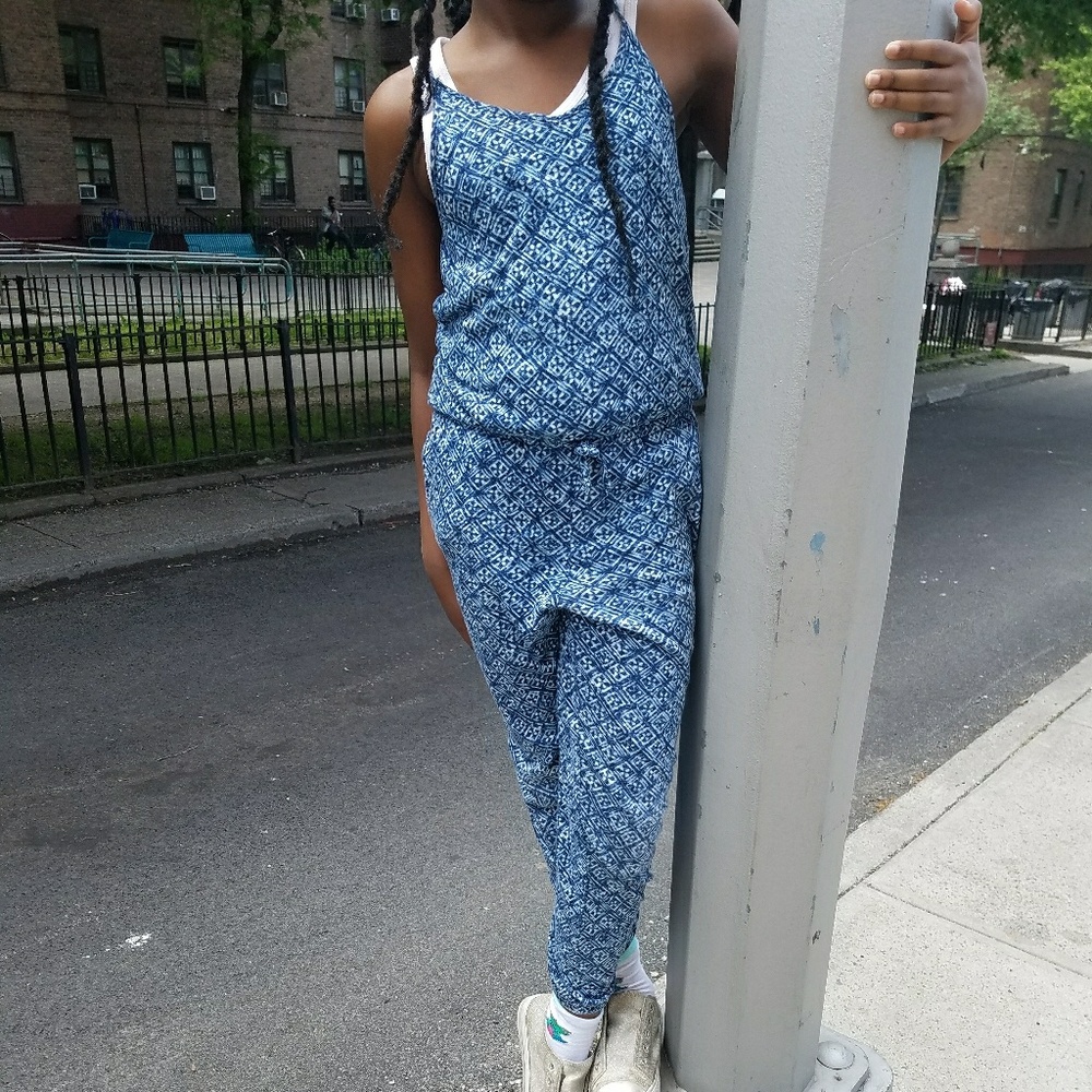 Polo Romper Jumpsuit for girls M (8-10)